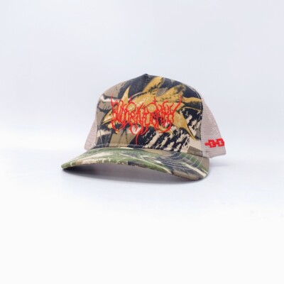 SVDDEN DEATH CAMO TRUCKER HAT 美国电音DJ明星BASS摇滚货车帽