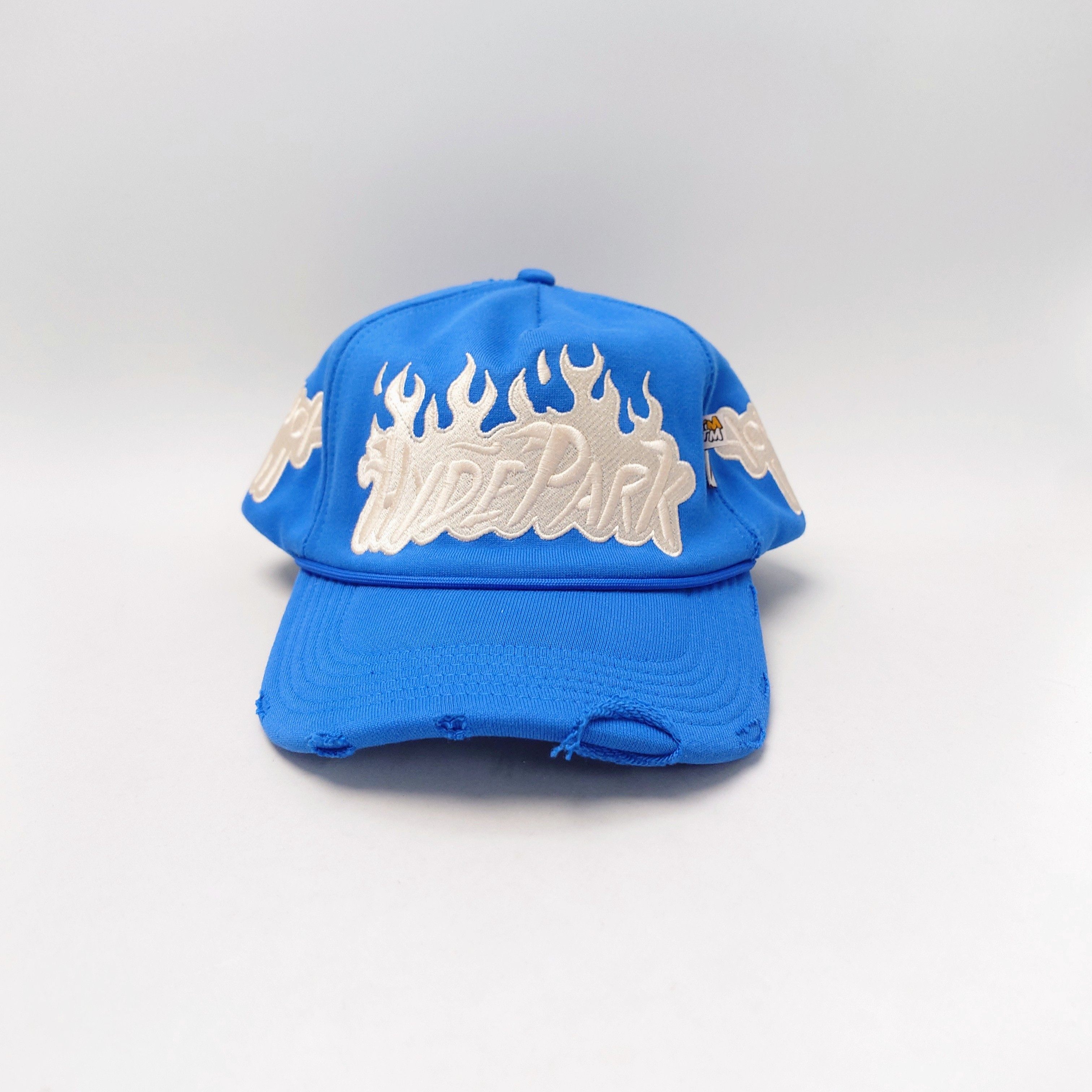 HYDE PARK OFF ROAD RALLY HAT美潮街头破坏风火焰重刺绣棒球帽