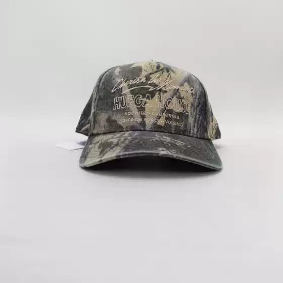 MOMENTS | VINTAGE CAMO Huega House American Streetwear Vintage Washed Camo Baseball Cap