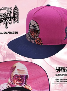 Death - Leprosy - Snapback Hat - Black联名死亡乐队摇滚嘻哈帽