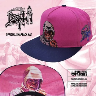 Death - Leprosy - Snapback Hat - Black联名死亡乐队摇滚嘻哈帽