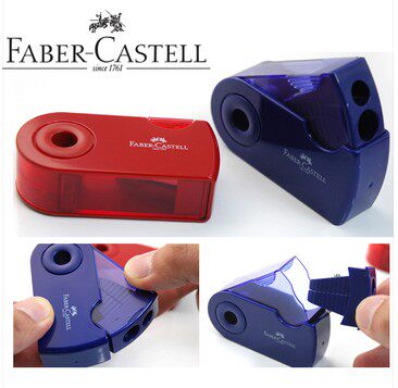 辉柏嘉 推拉双孔卷笔刀 1827 削笔器 转笔刀 铅笔刨 刨笔机