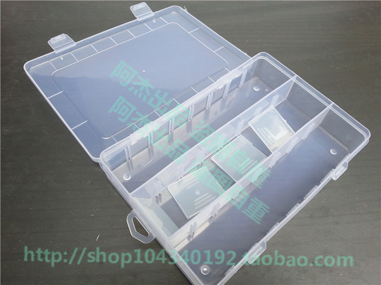 包邮 透明文具盒美术用品收纳盒透明铅笔盒素描铅笔盒 内置小隔板