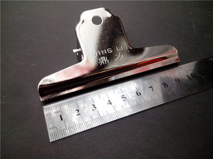 鼎力山形铁票夹 票据夹/铁夹子 批发好质量大中小号145 100 75MM