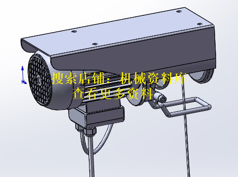 电动葫芦行吊模型solidworks3D整体零件图纸设计参考资料【335】