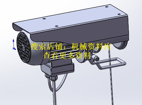 电动葫芦行吊模型solidworks3D整体零件图纸设计参考资料【335】
