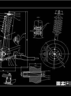 基于探岳2019-200TSI独立前悬架设计CAD图纸+说明书【522】