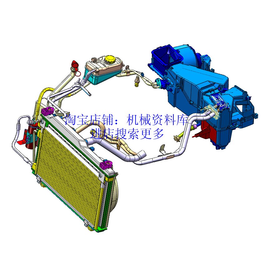汽车空调系统模型3D图纸CatiaV5R20格式part零件图【195】