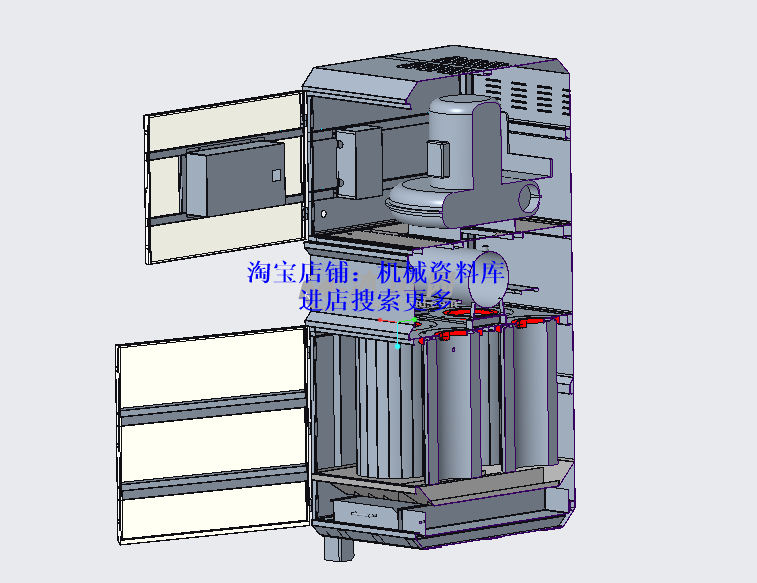 工业集尘器模型3D图档（4鑫过滤钣金结构）资料step格式【421】