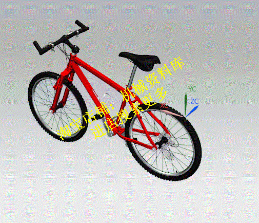 自行车模型3D图档UG NX8.5 零件图格式建模素材资料【846】