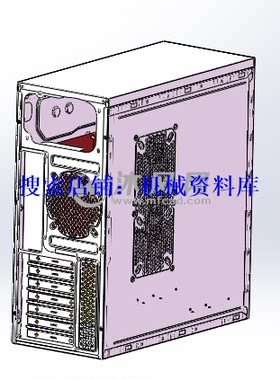 电脑机箱钣金3D图纸SolidWorks模型设计参考资料【107】