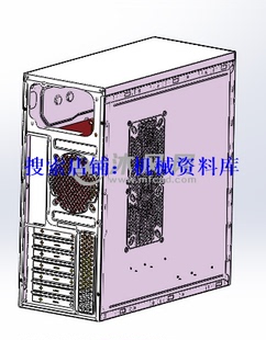 电脑机箱钣金3D图纸SolidWorks模型设计参考资料【107】