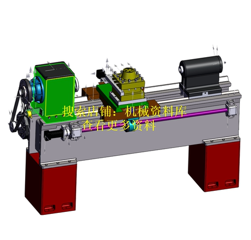 CA6140数控车床3D图纸模型设计参考资料三维SolidWork格式【326】