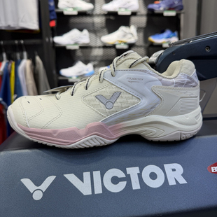 正品victor胜利羽毛球鞋男鞋女鞋白色款运动鞋透气减震SHP9200TD