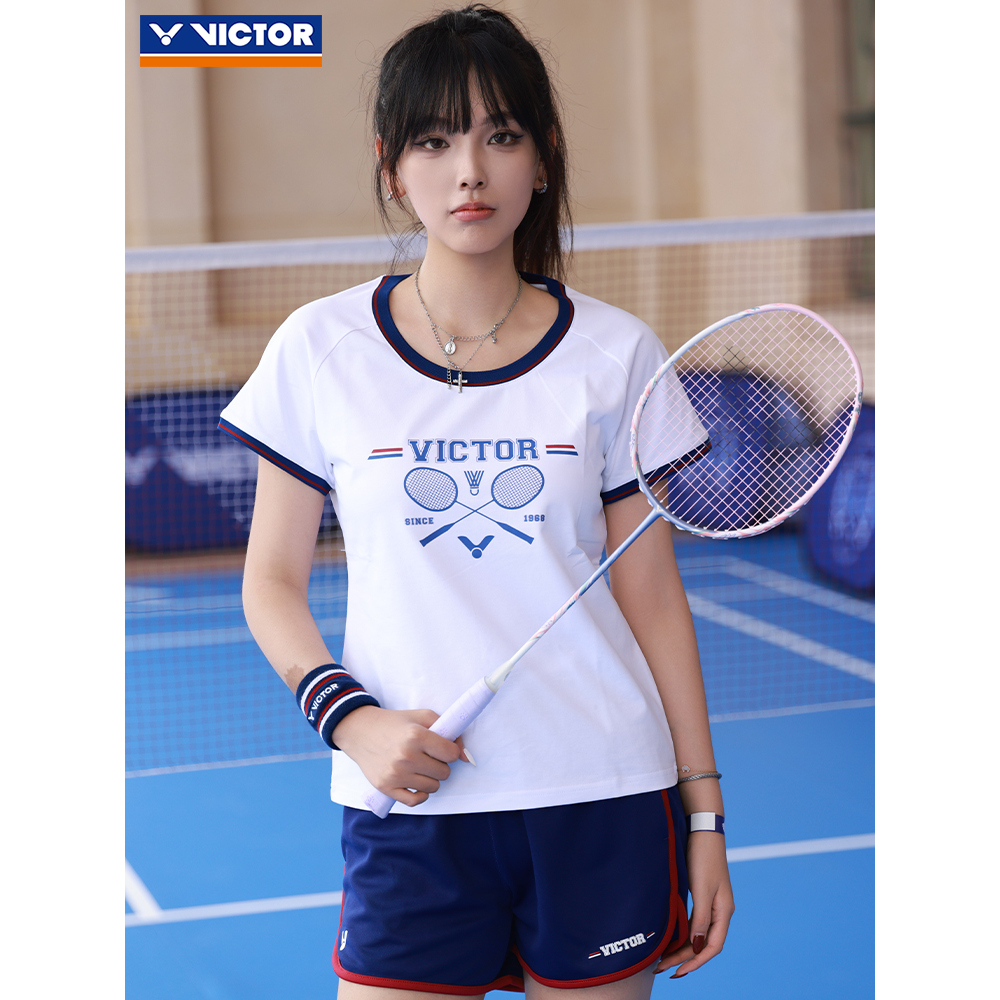 威克多胜利羽毛球服女款运动短袖