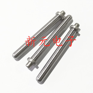 不锈铁加硬导杆8*80/8*100/8*120mm轴承柱 带法兰导管M4 带环导柱