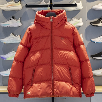 李宁保暖连帽短款男子羽绒服