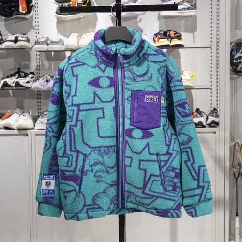 李宁男子立领加绒保暖针织外套