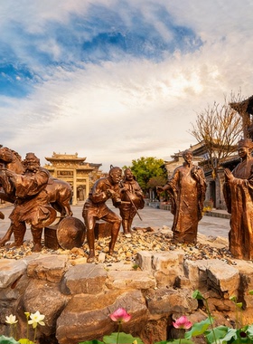 铸铜玻璃钢西游记孙悟空唐僧雕塑