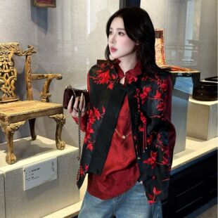 非遗 中式 香云纱立体刺绣马甲春款 时尚 MJ1025 新经典 G.yantong