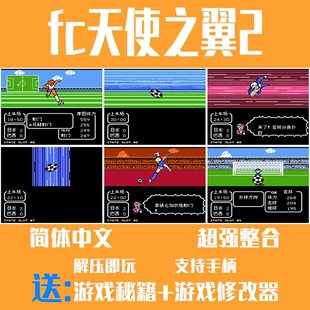 手机不能玩 FC天使之翼2足球小将巅峰之争PC电脑合集原版 加改版