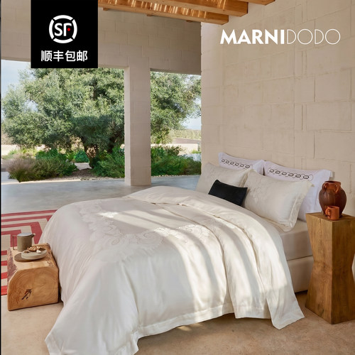 MARNIDODO｜ 奥地利超细Micro天丝&埃及棉独幅金线色织提花四件套