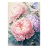 Cross -STITCH 2023 Новая линия вышитая вышитая линия пион цветок гостиная