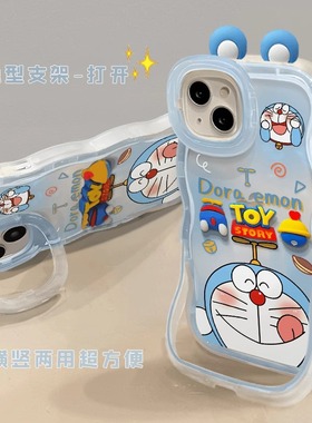 适用vivox200手机壳x2oo蓝色哆啦A梦x200pro保护套x100spro手机壳可爱女x90s高级感x90pro带支架女生新款外壳