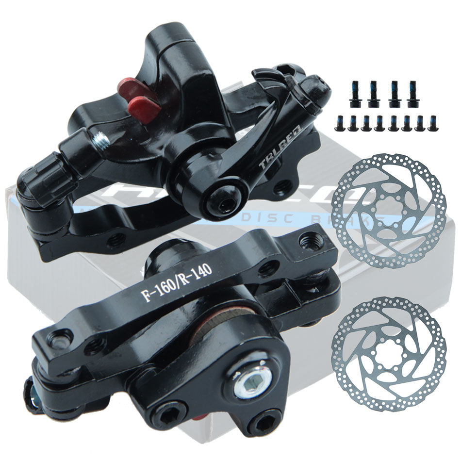 山地车自行车TRLREQ铝合金线拉碟刹160刹车盘式制动器含盘含螺丝