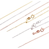 925半银脚链针式 定位硅胶珠调节万能项链O字十字链路路通串珠手链