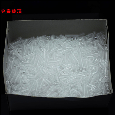 玻璃弹簧填料200g/盒层析柱用填充料弹簧式玻璃器皿4*15mm/8*30mm