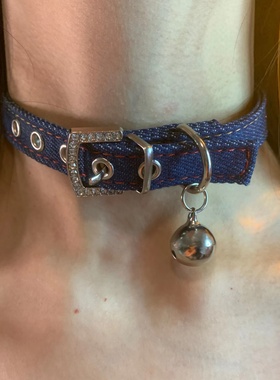 加曼的蓝~铃铛款choker