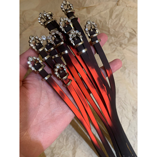 反派角色温变choker颈链女小众个性细款软皮革项圈修饰肩颈项链潮