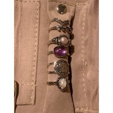 菲比的戒指叠戴女小众个性戒圈波西米亚风指环食指戒指高级感2026