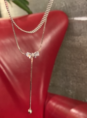 双层蝴蝶结choker颈联女新