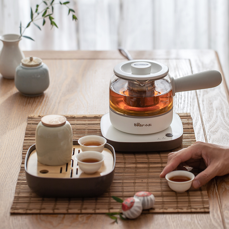 小熊养生壶黑茶煮茶壶家用办公室全自动蒸汽花茶喷淋式蒸小型茶壶