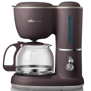 小熊咖啡机家用全自动美式滴漏式办公室小型迷你咖啡壶煮茶壶两用