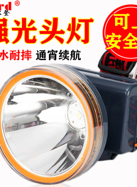 亿尔登9505头灯强光充电超亮头戴式夜钓鱼专用超长续航安全帽矿灯