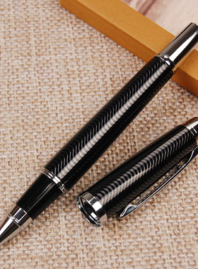 EOGO金属宝珠走珠签字水笔黄铜中性笔商务礼品笔手感好顺滑碳素芯