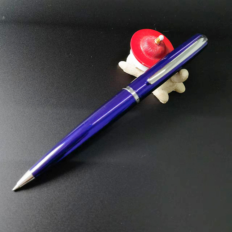 外贸单金属黄铜圆珠笔滚珠笔原子笔G2笔芯旋转出芯笔尖顺滑W505