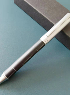 EOGO金属圆珠笔滚珠笔原子笔旋转出芯可换G2中性笔芯黄铜笔商务笔