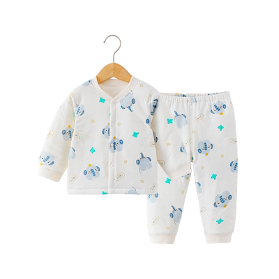 【A类纯棉夹棉保暖宝宝套装】