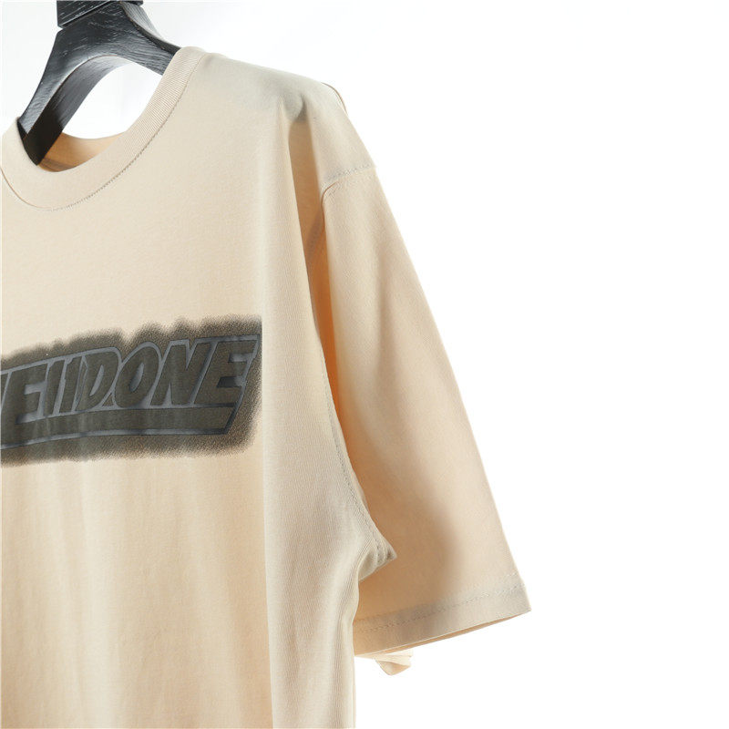 WELL CANDY 시리즈 형광 문자 프린트 티셔츠 여름 캐주얼 커플을위한 다목적 반팔 탑