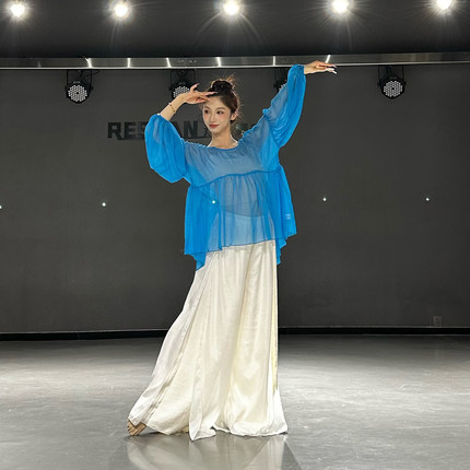 朵棠古典舞蹈服2026新款宽松罩衫仙气飘飘身韵纱衣演出服跳舞上衣