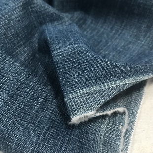 微厚牛仔布料水洗软无弹力高品质品牌进口大牌丹宁意大利日本蓝色