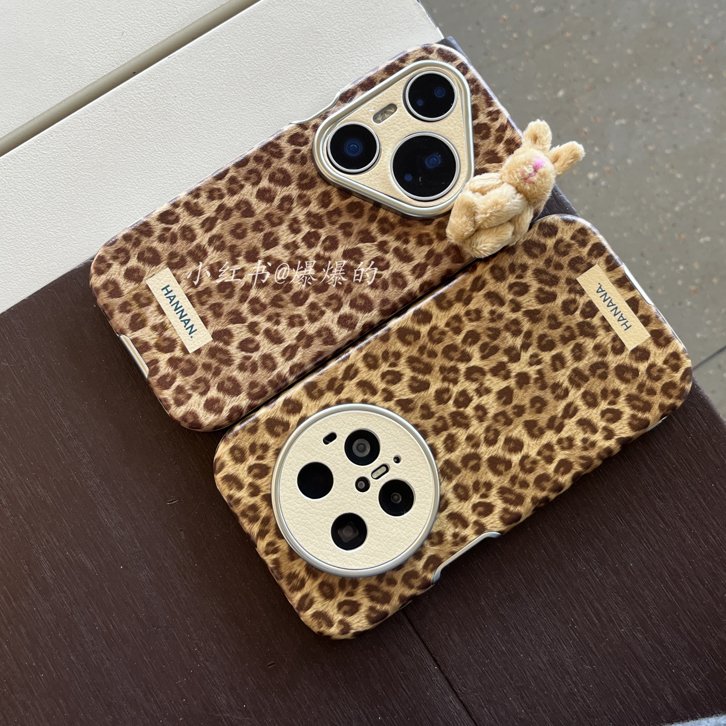 电镀皮质豹纹兔子适用华为p60/p70ultra/p80pro/mate60/mate70pro手机壳