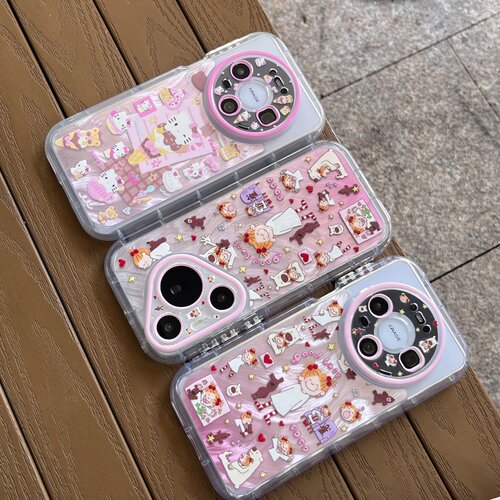 全包气囊加厚coco酱女孩适用华为p90pro/p70pro/p80pro/mate60pro/mate70/mate80pro手机壳