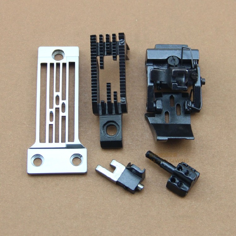 工业缝纫机配件兄弟928/9280埋夹车三针针位组压脚针板牙齿针夹