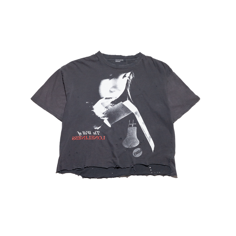 ERD忧郁的富二代高街做旧破洞短袖T恤男女字母印花宽松休闲上衣潮