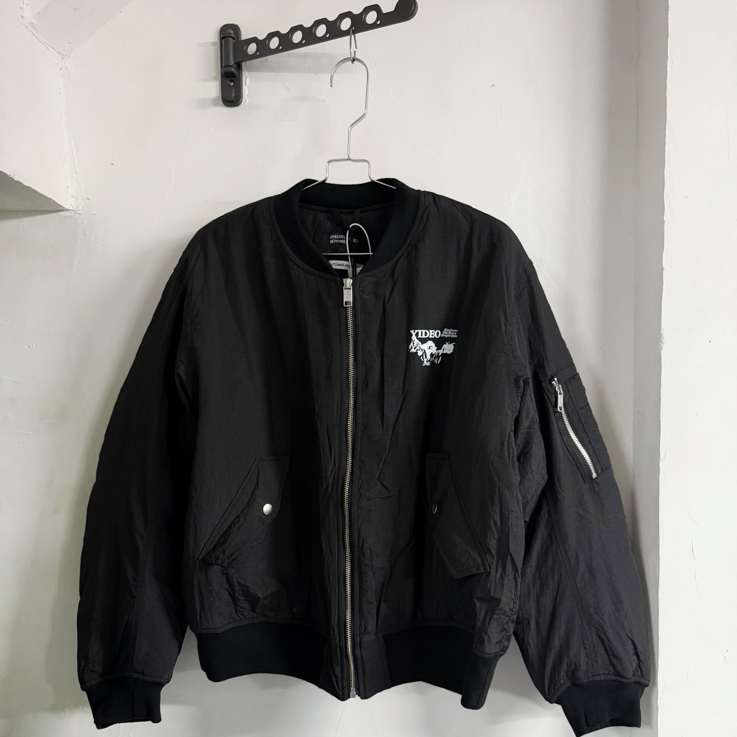 ERD忧郁的富二代 25SS 猪人Video褶皱印花棉服Bomber西村力同款